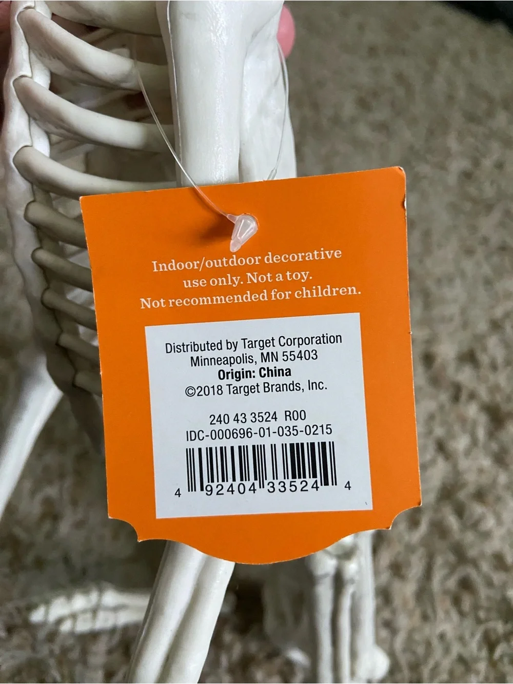 Chihuahua Skeletal Dog Halloween Figurine